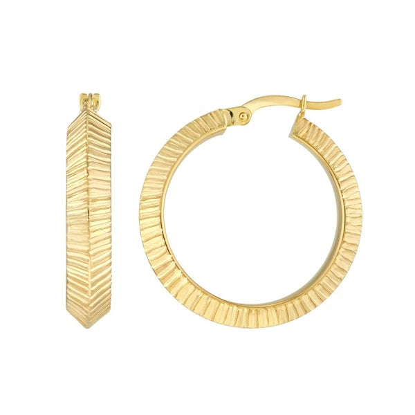 20x4mm D/C Knife Edge Round Hoops