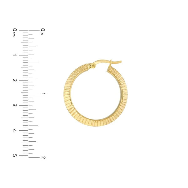 20x4mm D/C Knife Edge Round Hoops