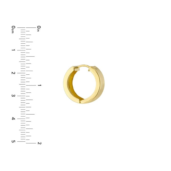 15mm Round Stamping Hoop Earrings