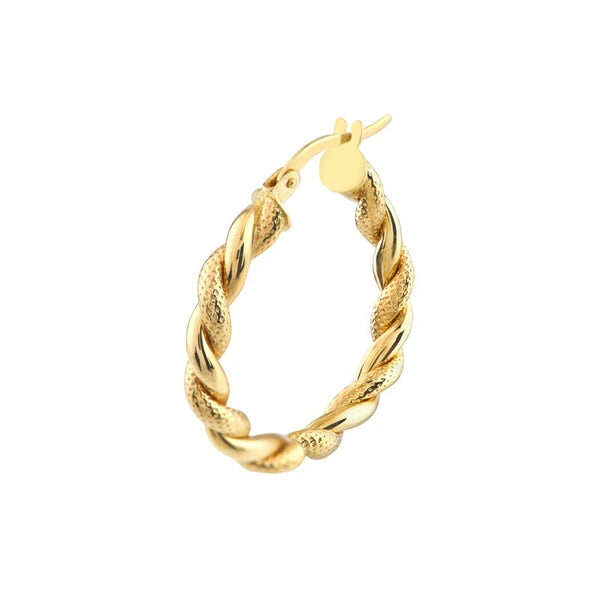Twist And Pattern Round Hoops