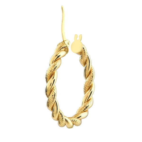 Twist And Pattern Round Hoops