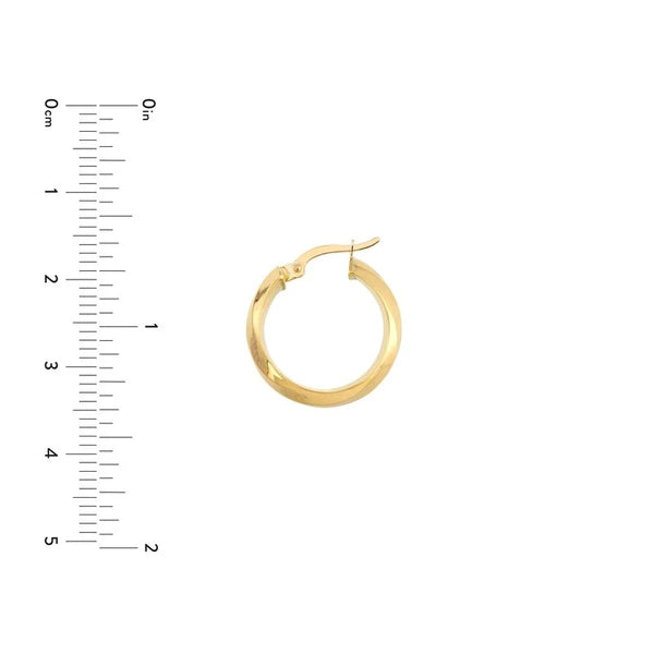 Double Side Wide Round Hoops