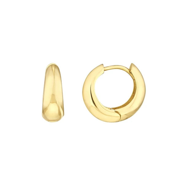 Graduated Small Puff Hoop Earrings