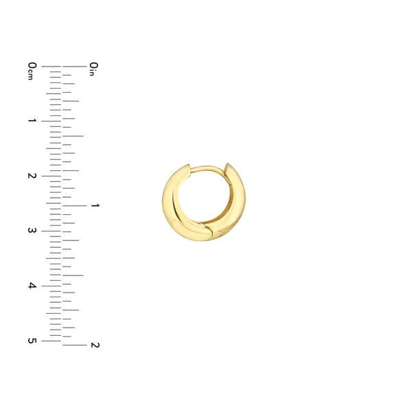 Graduated Small Puff Hoop Earrings