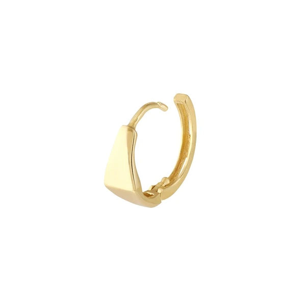 3D Triangle Hoop Earrings