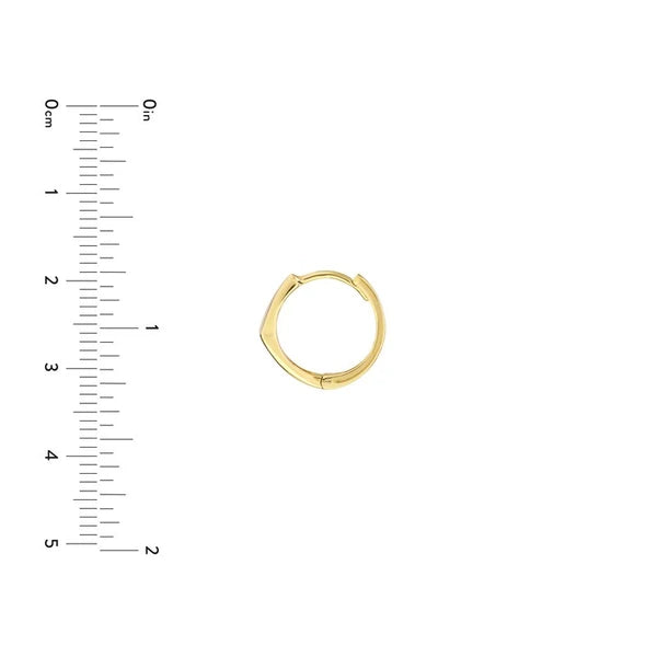 3D Triangle Hoop Earrings