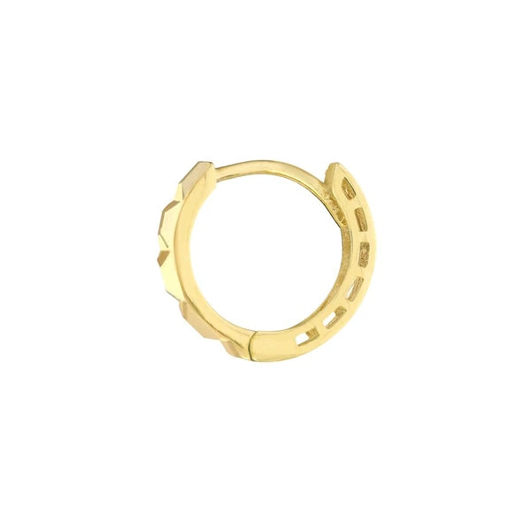 1/2 Geometric 1/2 Open Ladder Hoop Earring