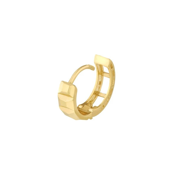1/2 Geometric 1/2 Open Ladder Hoop Earring