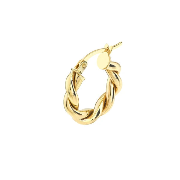 Braided Double Tube Hoop Earrings
