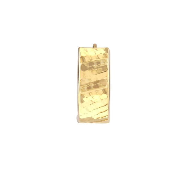 DC Basket Weave Round Hoop Earrings