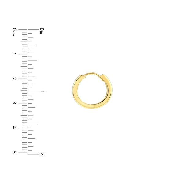 DC Basket Weave Round Hoop Earrings