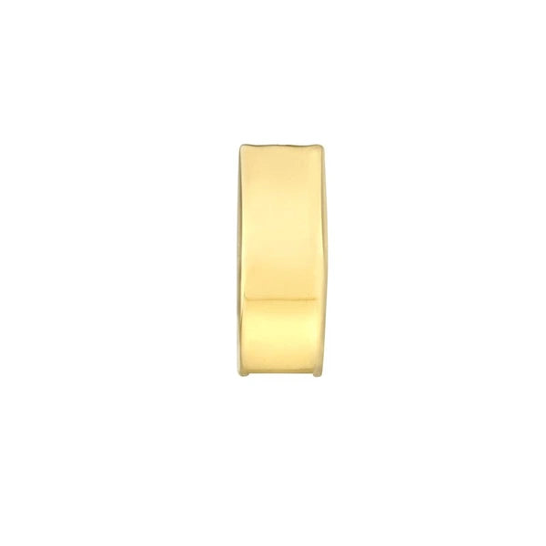High Polished Round Hoop Earrings