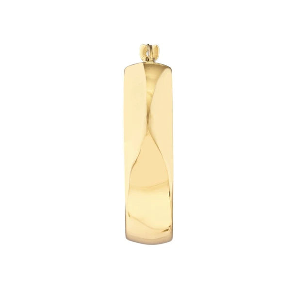 20mm Round High Polished Hoop