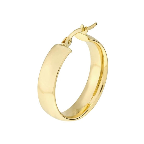 20mm Round High Polished Hoop