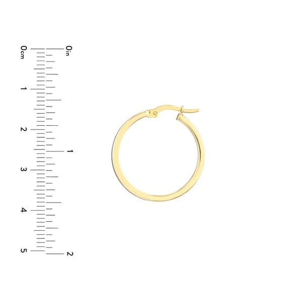 Large Black EN/Amel Round Hoops