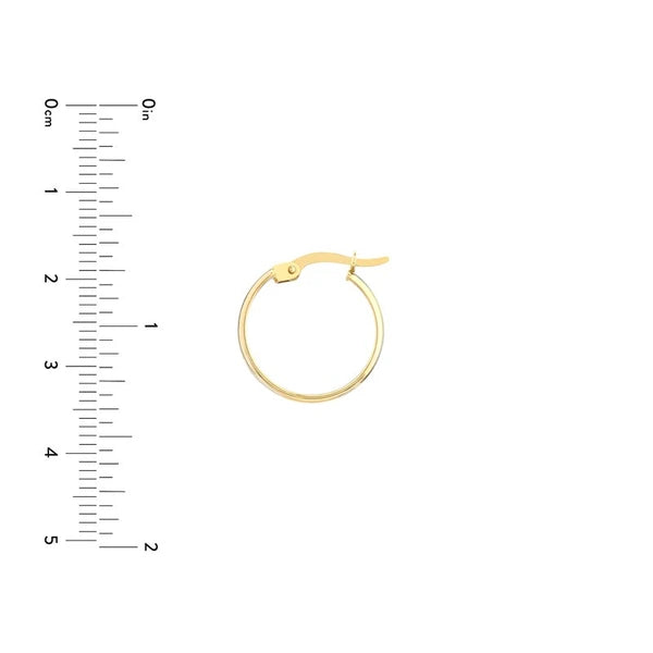 Medium Turquoise EN/Amel Round Hoops