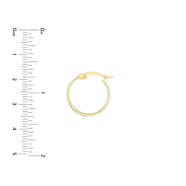 Medium Black EN/Amel Round Hoops