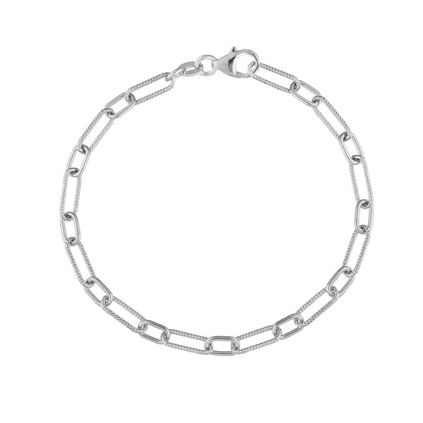 4.35mm Smooth and Twisted Paper Clip Chain