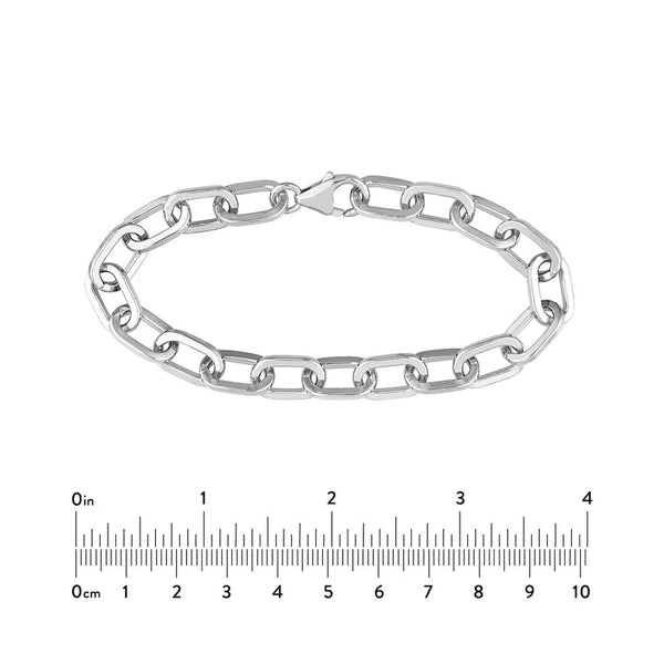 9mm Square Paper Clip Bracelet