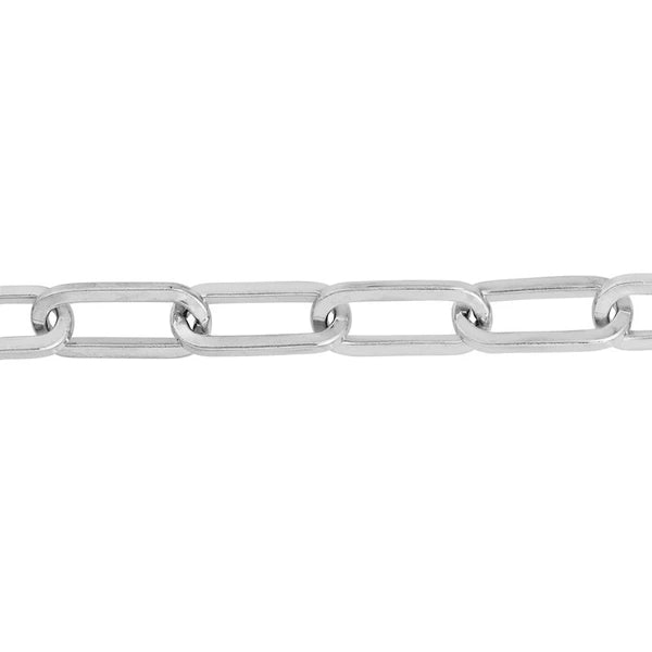 9mm Square Long Link Paper Clip Bracelet