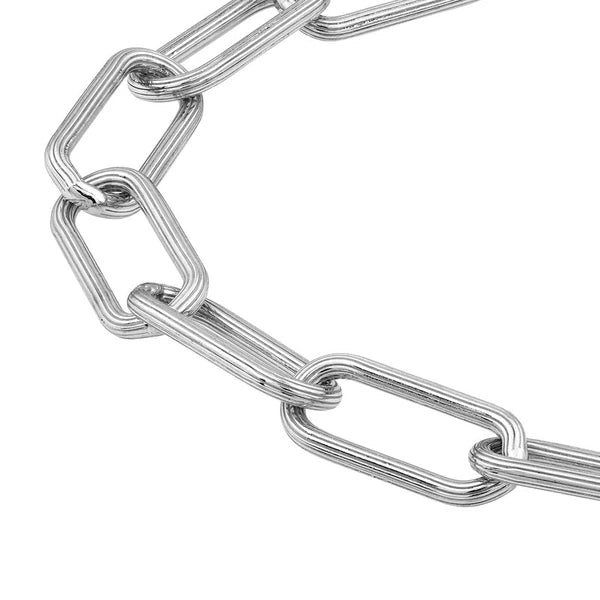 8.9mm Long Link Paper Clip Bracelet