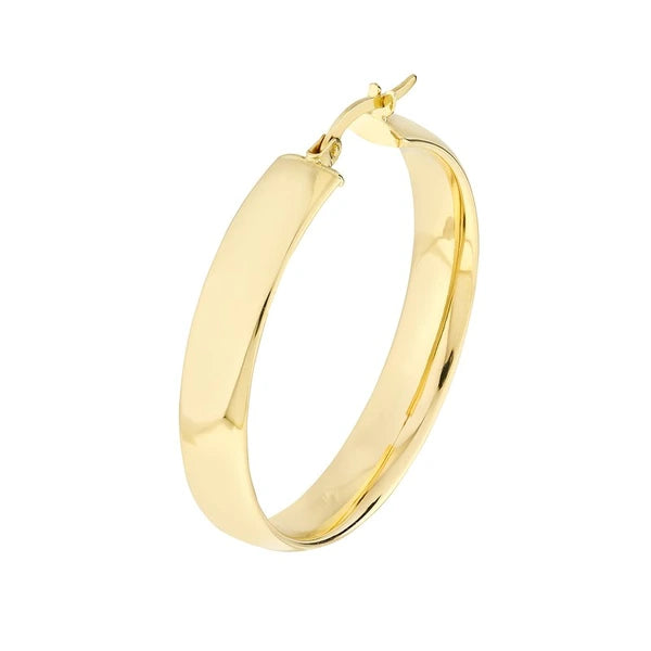 30mm Round Polished Hoops