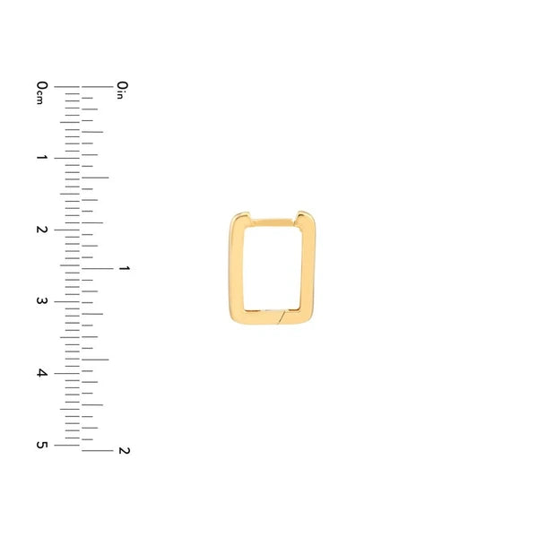 Square Frame Paper Clip Earrings