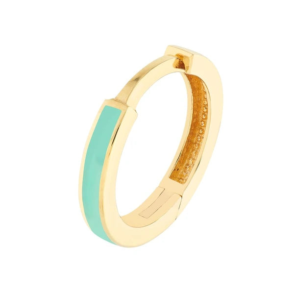Lt Turquoise EN/Amel Baby Hoop Earrings