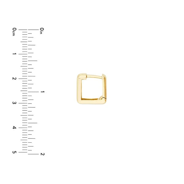 Square Double Row Hoop Earrings