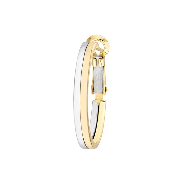23mm Two-Tone Omega Back Earrings