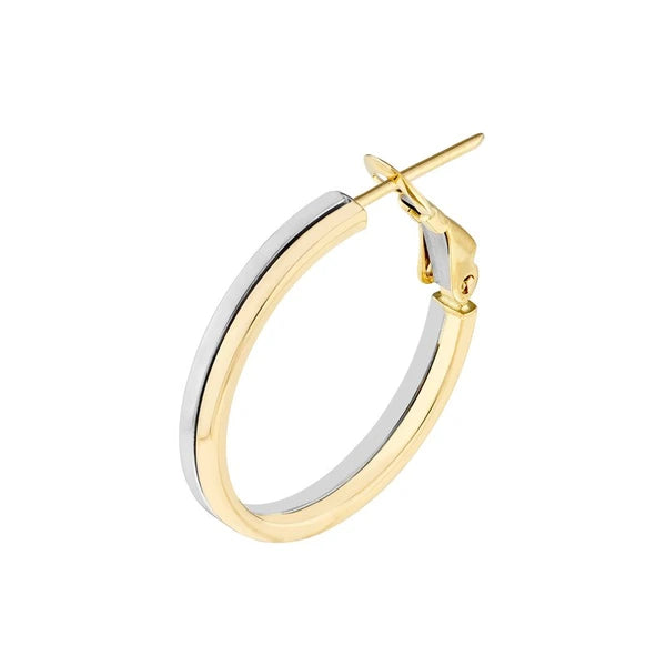 23mm Two-Tone Omega Back Earrings