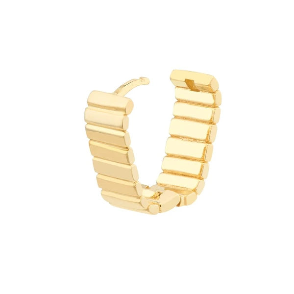 Ribbed Mini Hoop Earrings