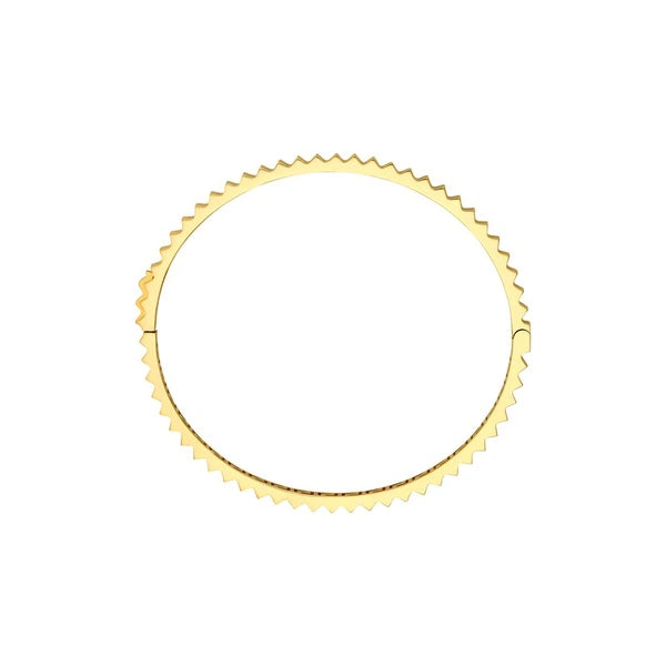 Fluted Hinge Bangle Bracelet