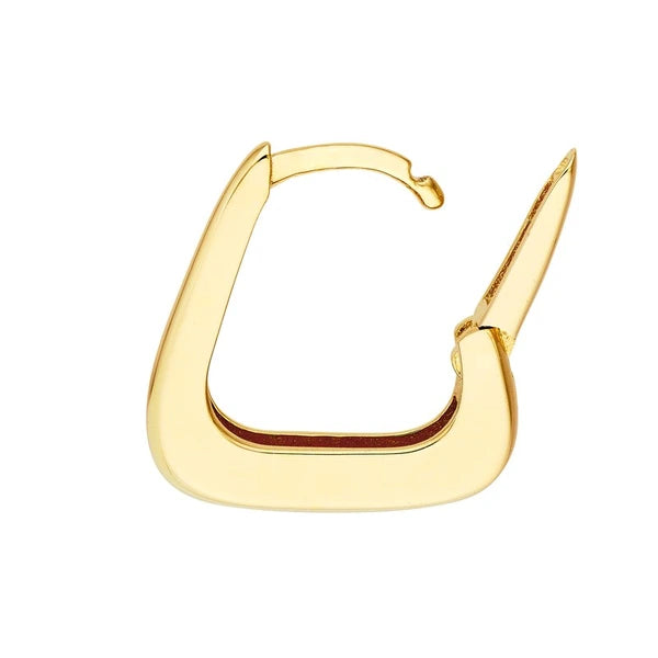 Tapered Squared Off Mini Hoop Earrings