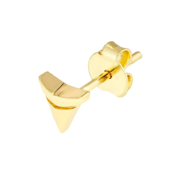 Sharks Tooth Micro Stud Earrings
