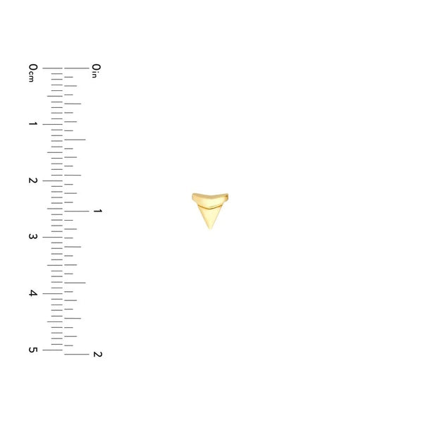 Sharks Tooth Micro Stud Earrings