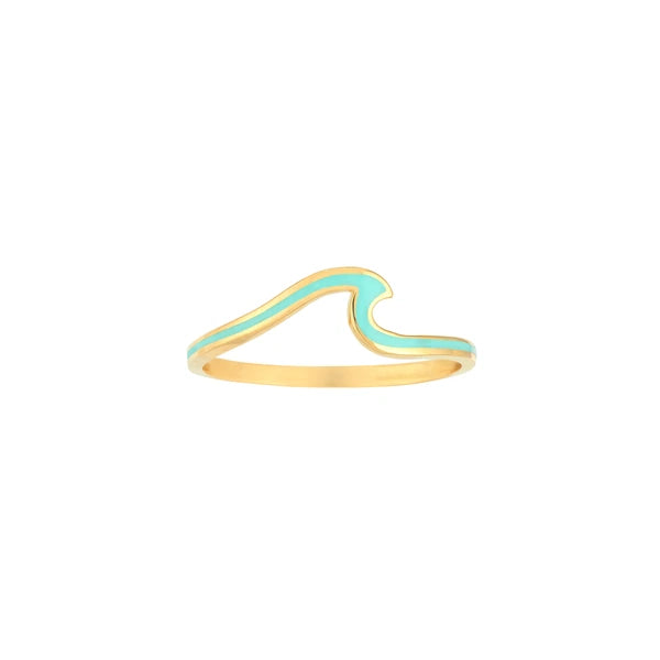 Lt.Turquoise EN/Amel Wave Ring