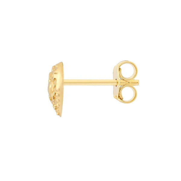 Heart Pattern Stud Earrings