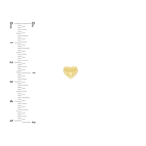 Heart Pattern Stud Earrings