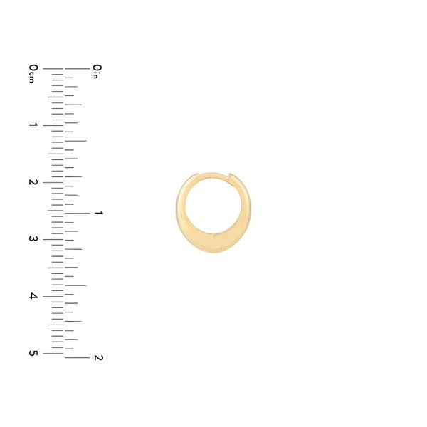 Oval Huggie Earrings