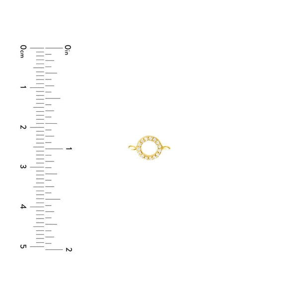 Diamond Circle Spool Charm