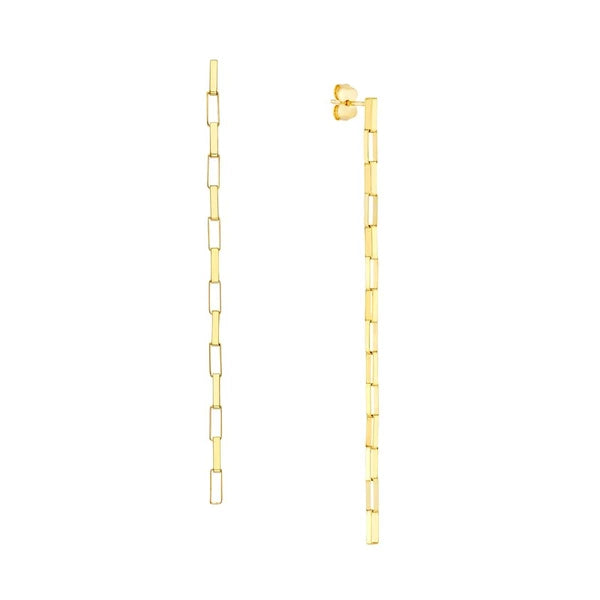Fancy Long Box Dangle Earrings