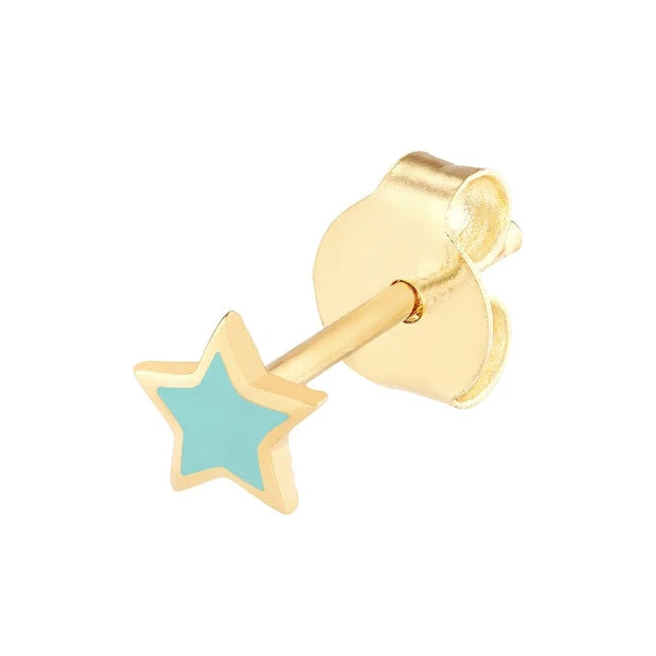 Lt.Turquoise EN/Amel Star Stud Earrings