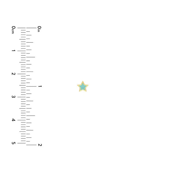 Lt.Turquoise EN/Amel Star Stud Earrings