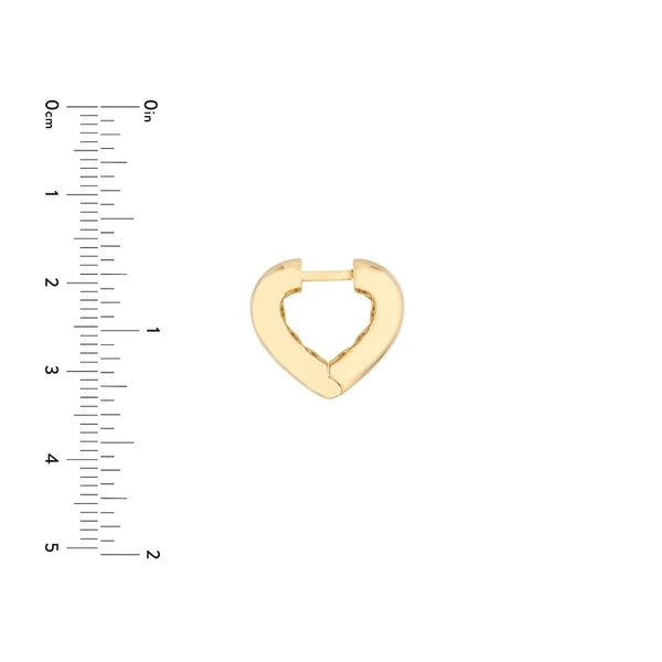 Heart Huggie Earrings