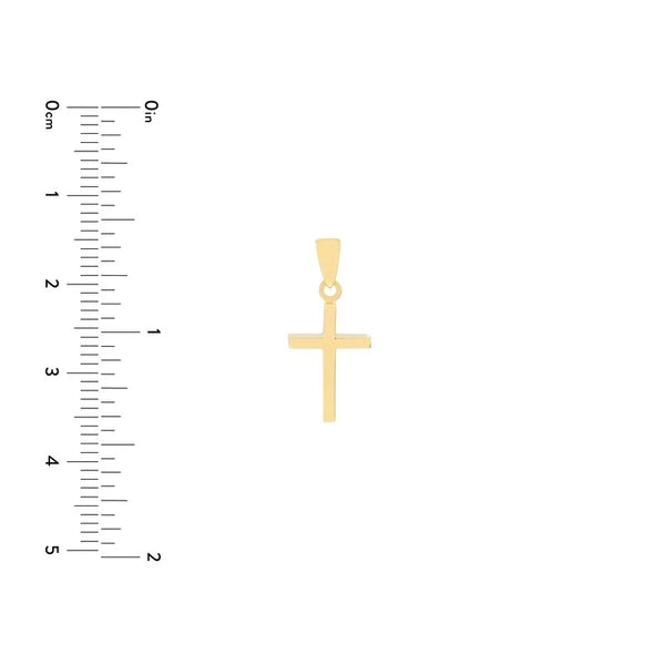 Reversible Two Tone Cross Pendant