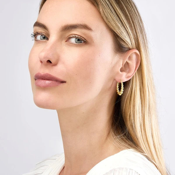Bead Hoop Earrings