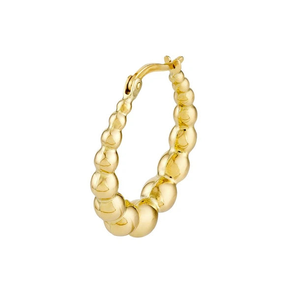 Bead Hoop Earrings