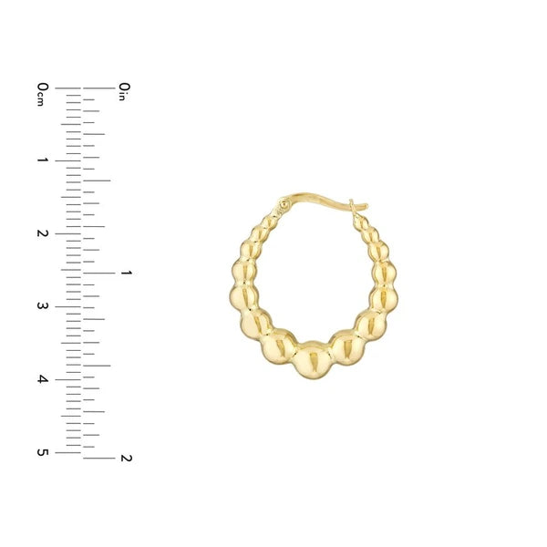 Bead Hoop Earrings