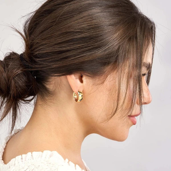 15mm Round Hoop Polished Earrings